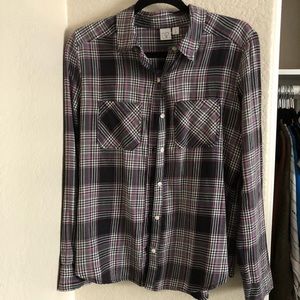 Nordstrom BP Plaid Button Down Flannel